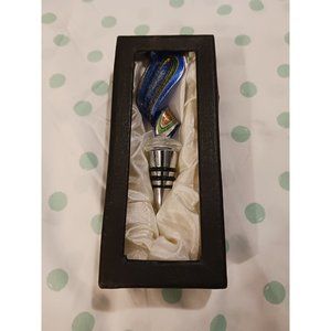 NEW! Beautuful Art Glass Wine Bottle Cork